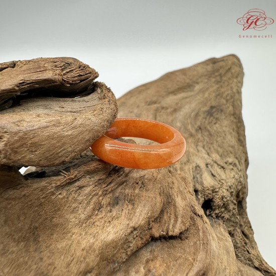 【肌容雪】天然緬甸A貨紅翡翠戒圈 編號445(戒圍17.5mm#12號)