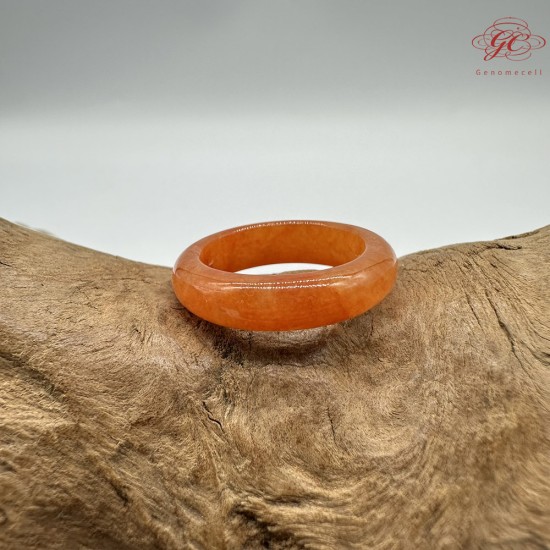 【肌容雪】天然緬甸A貨紅翡翠戒圈 編號445(戒圍17.5mm#12號)