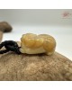 【肌容雪】天然緬甸A貨黃翡小貔貅造型吊墜繩 編號474