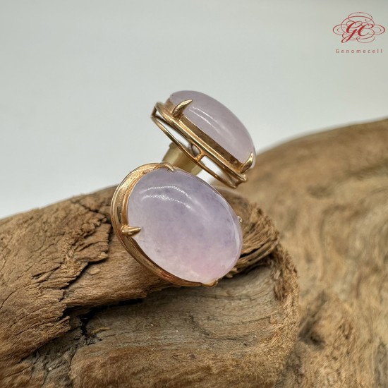 【肌容雪】天然緬甸A貨18K冰粉翡翠耳針 編號475