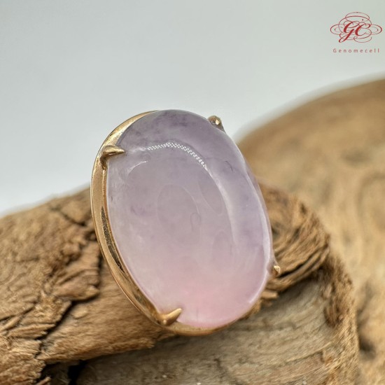 【肌容雪】天然緬甸A貨18K冰粉翡翠耳針 編號475