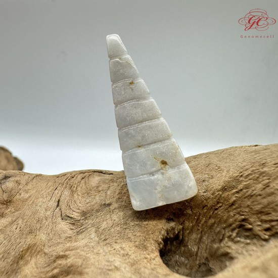 【肌容雪】天然緬甸A貨飄花翡翠老鷹金字塔擺件 編號477