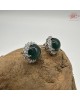 【肌容雪】天然緬甸A貨綠翡翠耳針 編號505