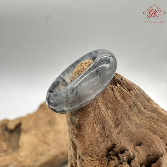 【肌容雪】天然緬甸A貨冰烏雞翡翠戒圈 編號510(戒圍17.6mm#13號) 【肌容雪】天然緬甸A貨冰烏雞翡翠戒圈 編號510(戒圍17.6mm#13號)