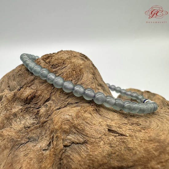 【肌容雪】天然緬甸A貨烏雞翡翠手串 編號512