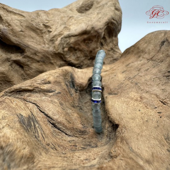 【肌容雪】天然緬甸A貨烏雞翡翠手串 編號512