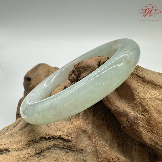 【肌容雪】天然緬甸A貨冰藍灑金翡翠圓條手鐲 編號525(鐲圍55.8mm#17.5號) 【肌容雪】天然緬甸A貨冰藍灑金翡翠圓條手鐲 編號525(鐲圍55.8mm#17.5號)