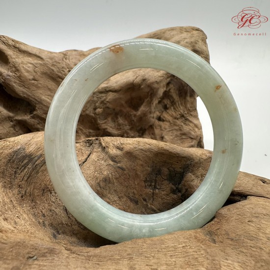 【肌容雪】天然緬甸A貨冰藍灑金翡翠圓條手鐲 編號525(鐲圍55.8mm#17.5號) 【肌容雪】天然緬甸A貨冰藍灑金翡翠圓條手鐲 編號525(鐲圍55.8mm#17.5號)
