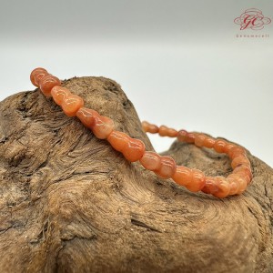 【肌容雪】天然緬甸A貨紅翡葫蘆造型手串 編號532