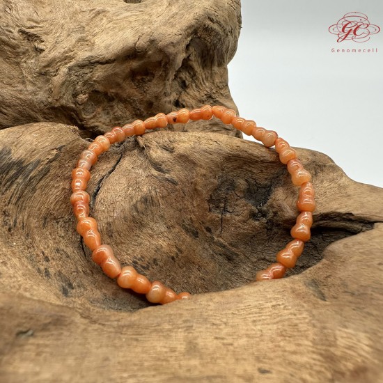 【肌容雪】天然緬甸A貨紅翡葫蘆造型手串 編號532