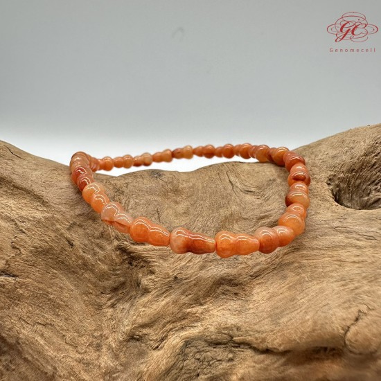 【肌容雪】天然緬甸A貨紅翡葫蘆造型手串 編號532