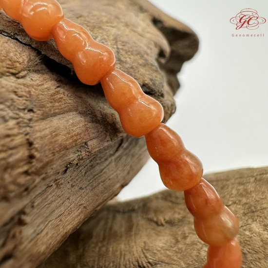 【肌容雪】天然緬甸A貨紅翡葫蘆造型手串 編號532