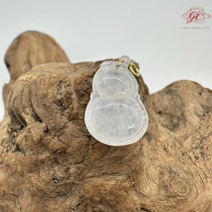 【肌容雪】天然緬甸A貨翡翠葫蘆造型吊墜 編號536