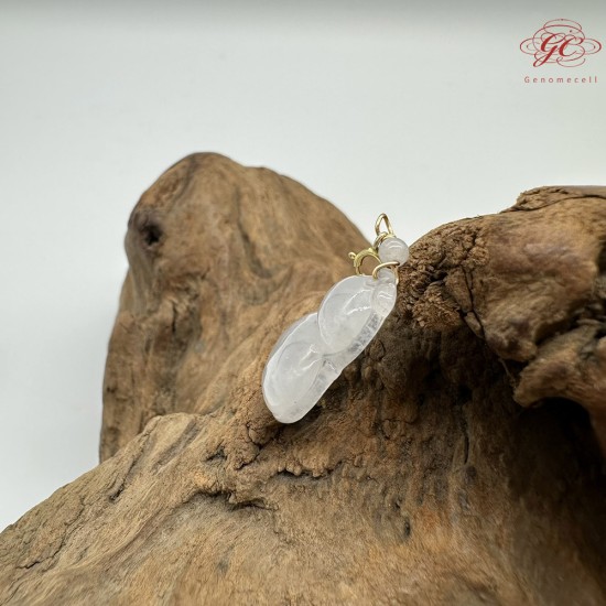 【肌容雪】天然緬甸A貨翡翠葫蘆造型吊墜 編號536