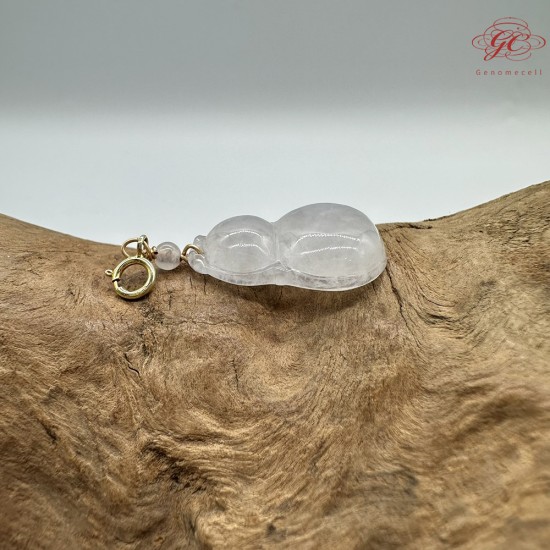 【肌容雪】天然緬甸A貨翡翠葫蘆造型吊墜 編號536