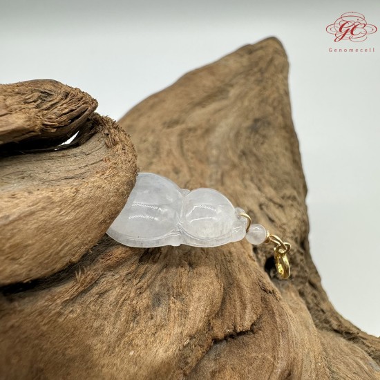 【肌容雪】天然緬甸A貨翡翠葫蘆造型吊墜 編號536