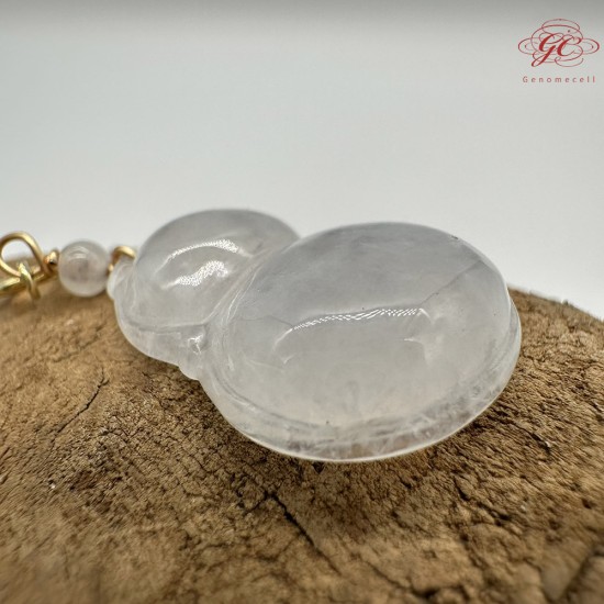 【肌容雪】天然緬甸A貨翡翠葫蘆造型吊墜 編號536