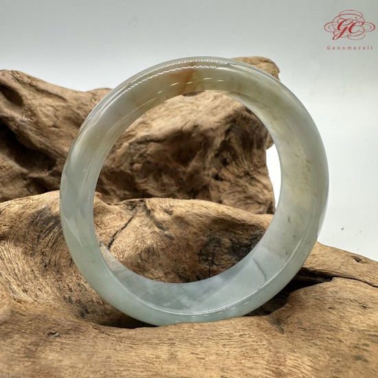 【肌容雪】天然緬甸A貨高冰藍紅翡翡翠平安鐲 編號542(鐲圍59.3mm#18.5號)