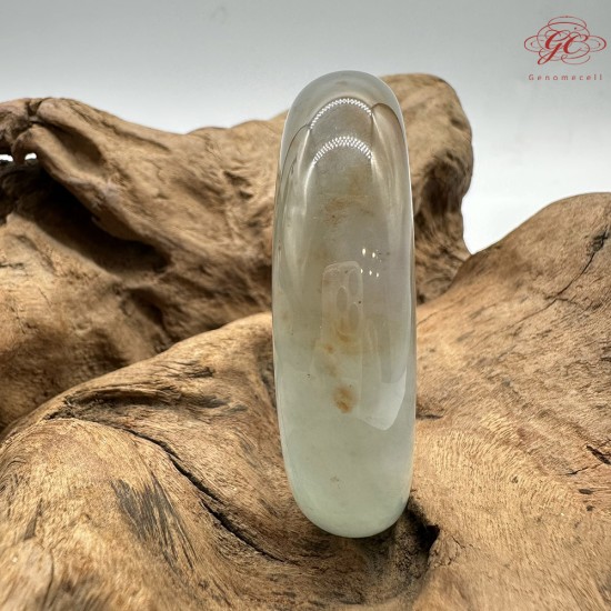 【肌容雪】天然緬甸A貨高冰藍紅翡翡翠平安鐲 編號542(鐲圍59.3mm#18.5號)