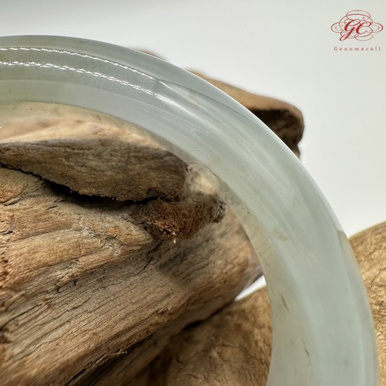 【肌容雪】天然緬甸A貨高冰藍紅翡翡翠平安鐲 編號542(鐲圍59.3mm#18.5號)