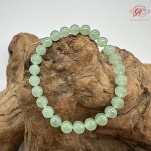 【肌容雪】天然緬甸A貨水晶葡萄綠翡翠手串 編號560