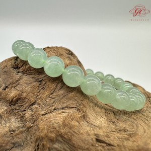 【肌容雪】天然緬甸A貨水晶葡萄綠翡翠手串 編號560