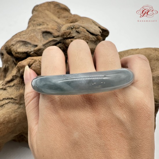 【肌容雪】天然緬甸A貨冰海藍翡翠正圈手鐲 編號562(鐲圍59.6mm#19號) 【肌容雪】天然緬甸A貨冰海藍翡翠正圈手鐲 編號562(鐲圍59.6mm#19號)