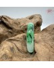 【肌容雪】天然緬甸A貨冰正揚綠飄花翡翠平安鐲 編號563(鐲圍50.0mm#16號)