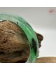 【肌容雪】天然緬甸A貨冰正揚綠飄花翡翠平安鐲 編號563(鐲圍50.0mm#16號)