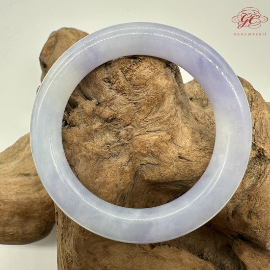 【肌容雪】天然緬甸A貨冰紫翡翠圓條手鐲 編號570(鐲圍54.7mm#17號) 【肌容雪】天然緬甸A貨冰紫翡翠圓條手鐲 編號570(鐲圍54.7mm#17號)