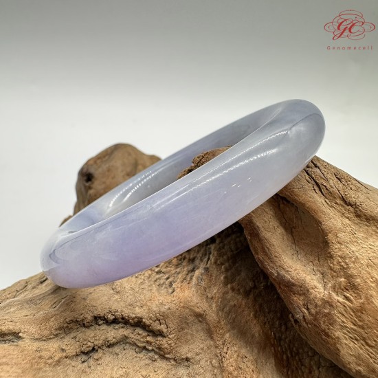 【肌容雪】天然緬甸A貨冰紫翡翠圓條手鐲 編號570(鐲圍54.7mm#17號) 【肌容雪】天然緬甸A貨冰紫翡翠圓條手鐲 編號570(鐲圍54.7mm#17號)