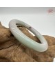 【肌容雪】天然緬甸A貨春彩翡翠圓條手鐲 編號587(鐲圍57.3mm#18號)