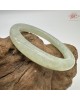 【肌容雪】天然緬甸A貨淡綠翡翠圓條手鐲 編號606(鐲圍54.0mm#17號)