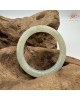 【肌容雪】天然緬甸A貨淡綠翡翠圓條手鐲 編號606(鐲圍54.0mm#17號)