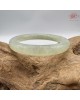 【肌容雪】天然緬甸A貨淡綠翡翠圓條手鐲 編號606(鐲圍54.0mm#17號)