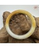 【肌容雪】天然緬甸A貨黃翡雙彩平安鐲 編號610(鐲圍57.3mm#18號) 【肌容雪】天然緬甸A貨黃翡雙彩平安鐲 編號610(鐲圍57.3mm#18號)