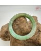 【肌容雪】天然緬甸A貨皇家綠翡翠圓條手鐲 編號612(鐲圍53.8mm#17號)
