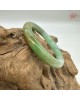 【肌容雪】天然緬甸A貨皇家綠翡翠圓條手鐲 編號612(鐲圍53.8mm#17號)