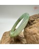 【肌容雪】天然緬甸A貨皇家綠翡翠圓條手鐲 編號612(鐲圍53.8mm#17號)
