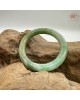 【肌容雪】天然緬甸A貨皇家綠翡翠圓條手鐲 編號612(鐲圍53.8mm#17號)