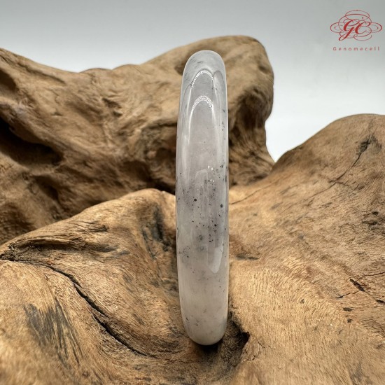 【肌容雪】天然緬甸A貨雞油黃烏雞翡翠圓條手鐲 編號614(鐲圍56.7mm#18號)