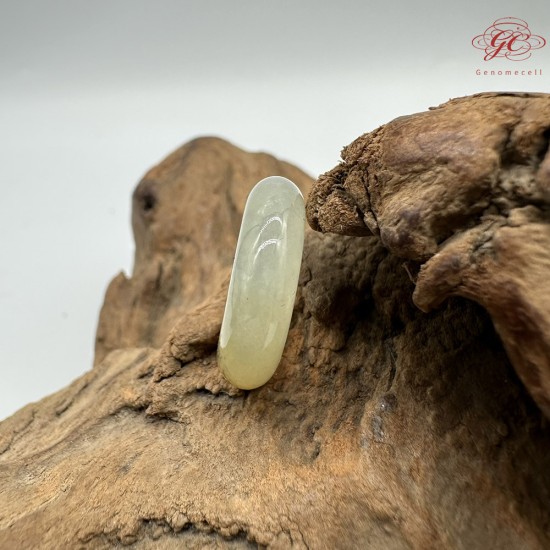 【肌容雪】天然緬甸A貨黃翡翠戒圈 編號637(戒圍15.9mm#9號)