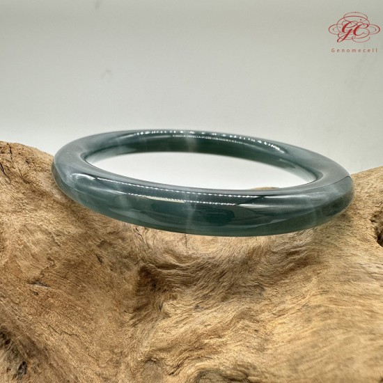 【肌容雪】天然緬甸A貨冰藍翡翠美人條手鐲 編號639(鐲圍56.0mm#17.5號) 【肌容雪】天然緬甸A貨冰藍翡翠美人條手鐲 編號639(鐲圍56.0mm#17.5號)