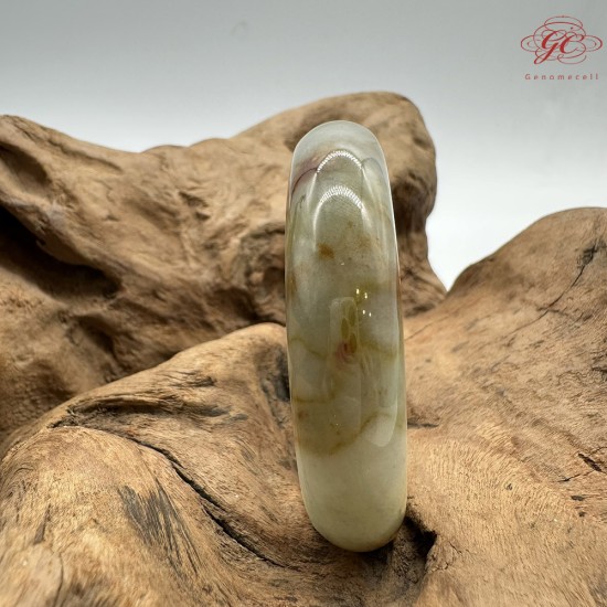 【肌容雪】天然緬甸A貨紅翡翠特色平安鐲 編號708(鐲圍56.8mm#18號)