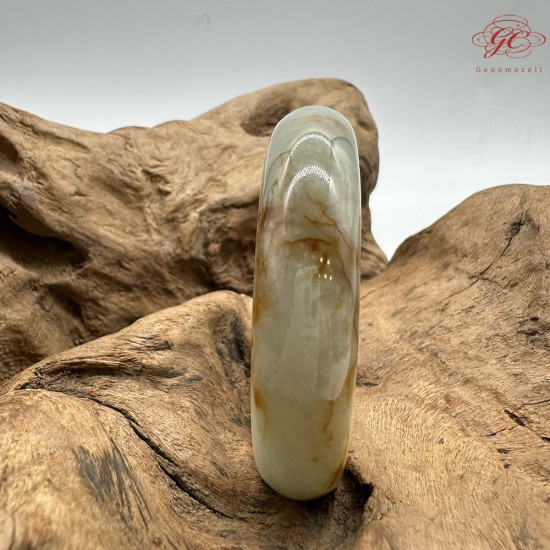 【肌容雪】天然緬甸A貨紅翡翠特色平安鐲 編號708(鐲圍56.8mm#18號)