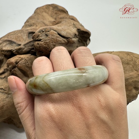 【肌容雪】天然緬甸A貨紅翡翠特色平安鐲 編號708(鐲圍56.8mm#18號)