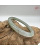 【肌容雪】天然緬甸A貨翡翠湖水綠飄花美人條手鐲 編號716(鐲寬55.1mm#17.5號)附錦盒附鑑定證書 【肌容雪】天然緬甸A貨翡翠湖水綠飄花美人條手鐲 編號716(鐲寬55.1mm#17.5號)附錦盒附鑑定證書
