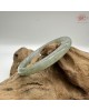 【肌容雪】天然緬甸A貨翡翠湖水綠飄花美人條手鐲 編號716(鐲寬55.1mm#17.5號)附錦盒附鑑定證書 【肌容雪】天然緬甸A貨翡翠湖水綠飄花美人條手鐲 編號716(鐲寬55.1mm#17.5號)附錦盒附鑑定證書