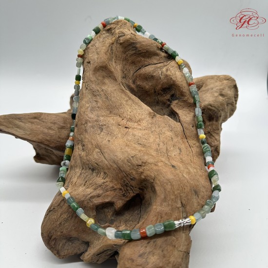 【肌容雪】天然緬甸A貨隨形翡翠珠串鍊 編號724