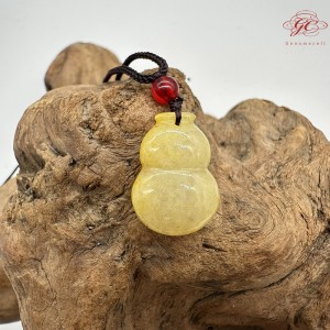 【肌容雪】天然緬甸A貨葫蘆造型翡翠吊墜繩 編號741